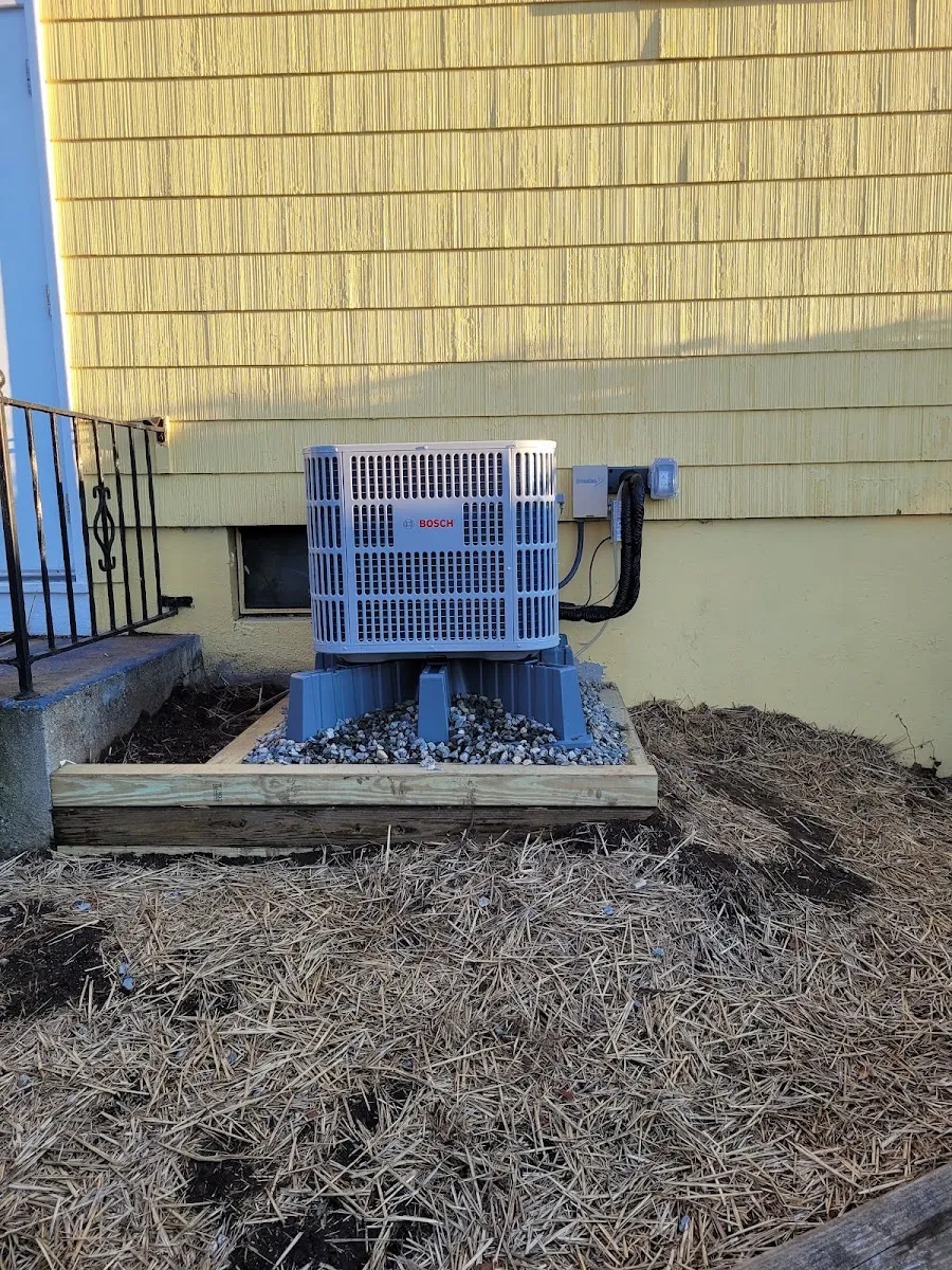 Bosch heat pump installed by Justin Nuño HVAC & Plumbing in Windham County, CT